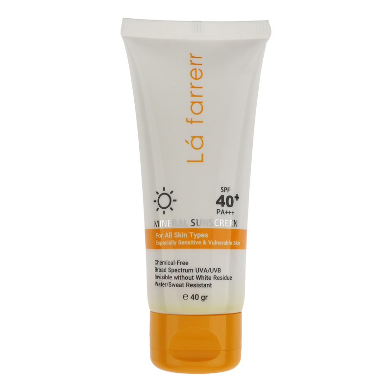 کرم ضدآفتاب مینرال لافارر مخصوص انواع پوست SPF40