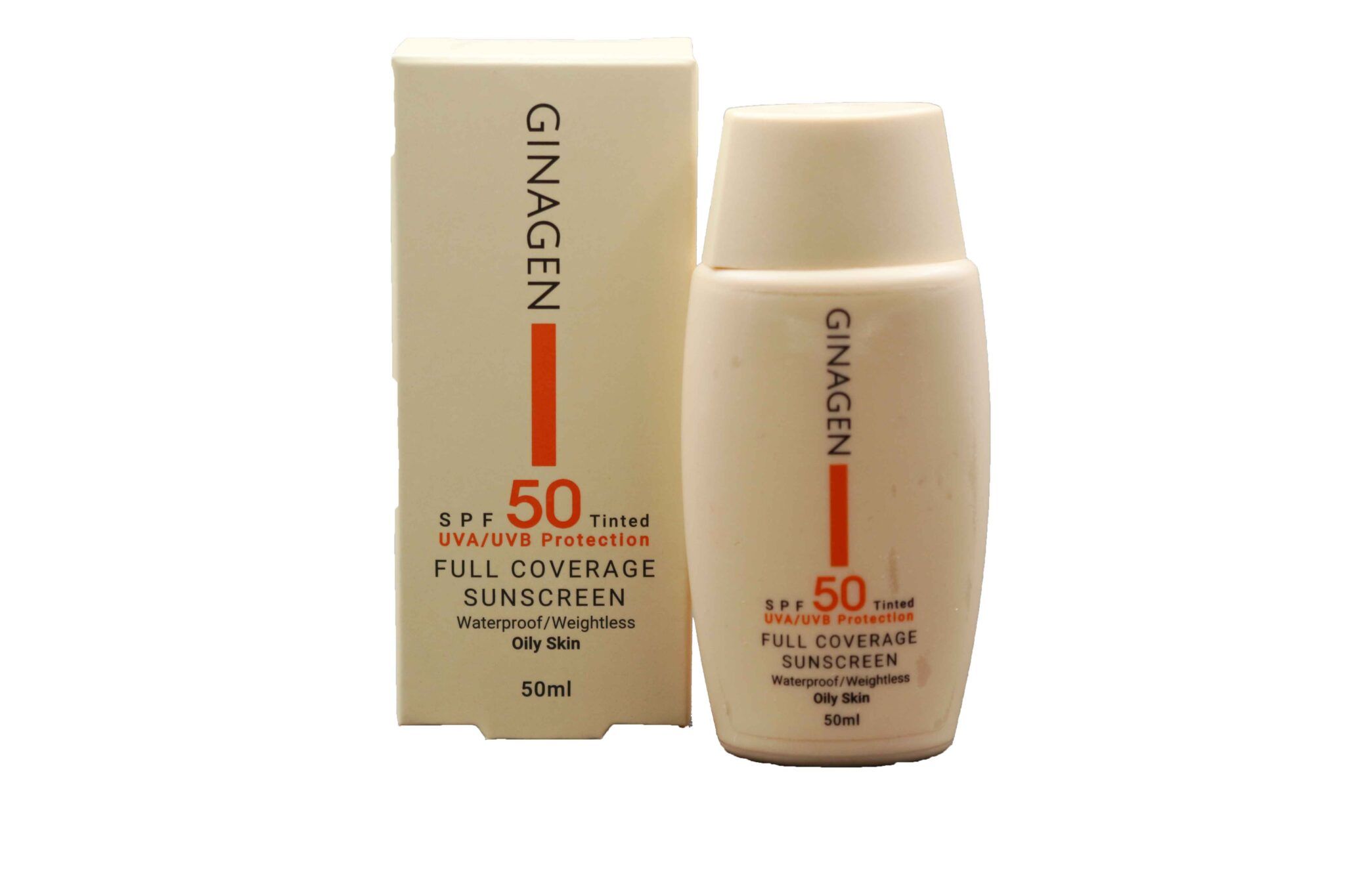 کرم ضد آفتاب رنگی برای پوست چرب و مختلط ژیناژن SPF50